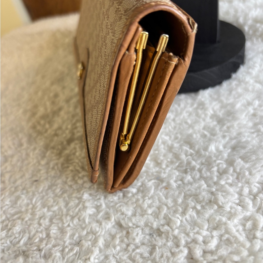 Celine Macadam Monogram Flap Kisslock Long Wallet Purse in EUC - Picture 9 of 15